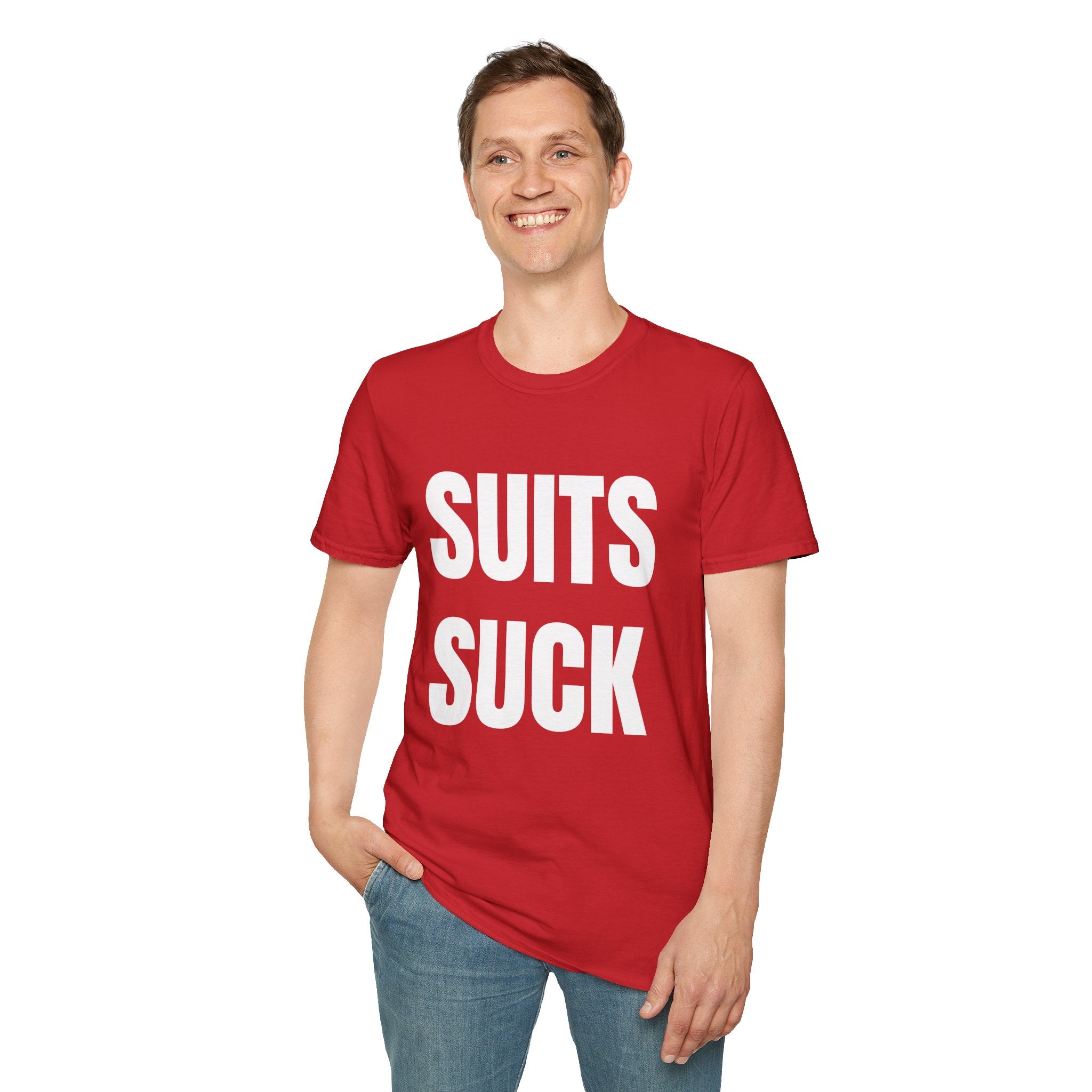 SUITS SUCK UNISEX TEE